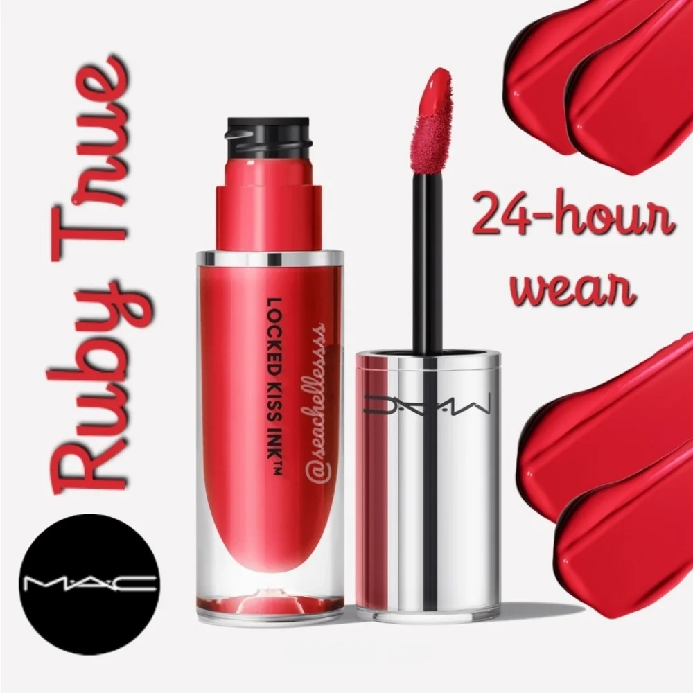 MAC Cosmetics Locked Kiss Ink Liquid Lipstick Ruby True Brand New In Box